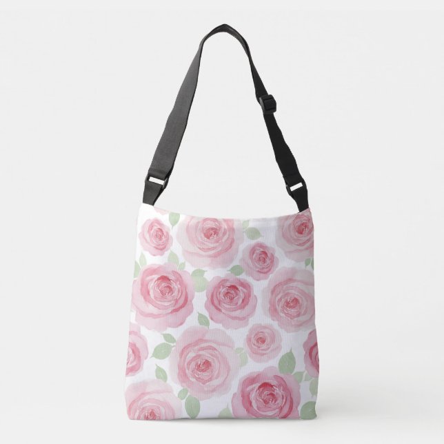 Artistic Pink Watercolor Tote (Front)