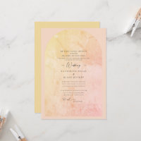 Artistic Pink & Yellow Geometric Christian  Invita