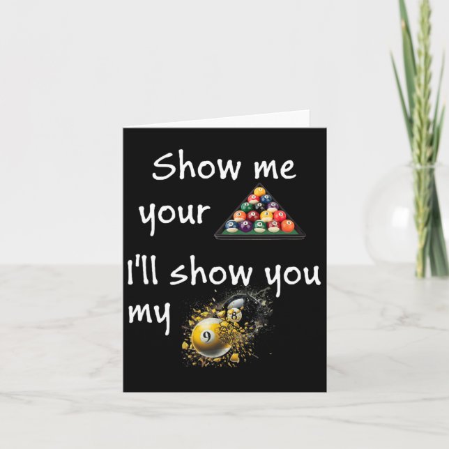 Artistic Pool Design - Show Me Your Rack  Card (Front)