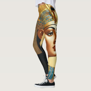 Artistic Portrait of Cleopatra Leggings
