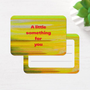 Artistic Profile Gift Tag