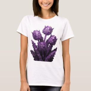Artistic Purple ABSTRACT ART Graphic Design T-Shirt