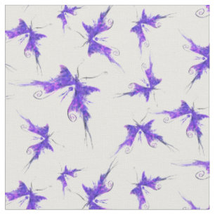 Artistic Purple Butterfly Fabric
