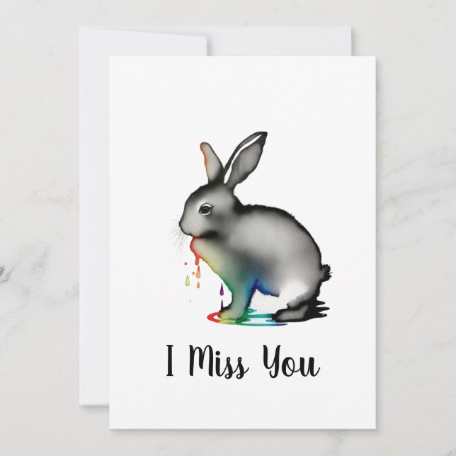 Artistic Rabbit CArd (Front)
