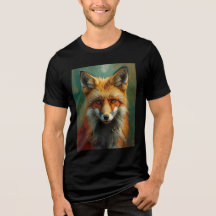 Artistic Red Fox Portrait – Vibrant Oil Painting