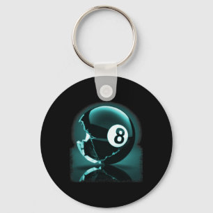 Artistic Reflection - 8 Ball Pool Design  Key Ring