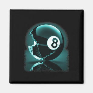 Artistic Reflection - 8 Ball Pool Design Magnet