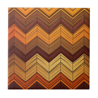 Artistic Retro Style Chevron Tile