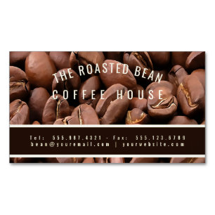 Artistic Roasted Coffee Beans Business Card