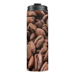 Artistic Roasted Coffee Beans Thermal Tumbler