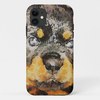 Artistic Rottweiler Puppy Portrait Case-Mate iPhone Case