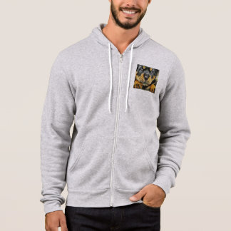 Artistic Rottweiler Puppy Portrait Hoodie