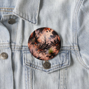 Artistic Round Button Pin for Accessories