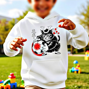 Artistic Samurai Cat Japan Soccer for Football fan
