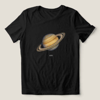 Artistic Saturn with Vibrant Rings Tri-Blend Shirt