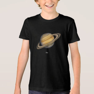Artistic Saturn with Vibrant Rings Tri-Blend Shirt