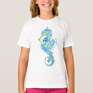 Artistic Seahorse T-shirt 