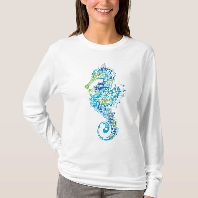 Artistic Seahorse T-Shirt (Front)