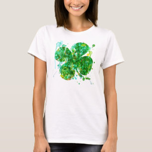 Artistic Shamrock or Women T-Shirt