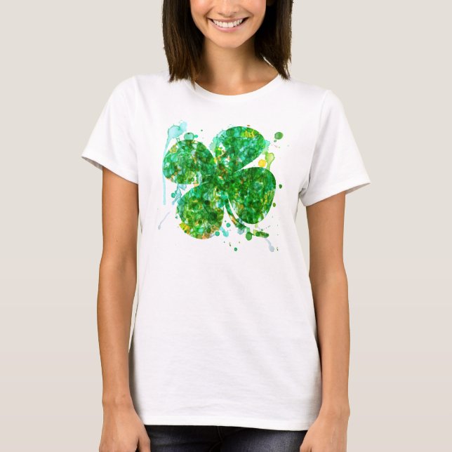 Artistic Shamrock or Women T-Shirt (Front)