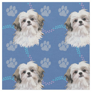 Artistic Shih Tzu 4 Fabric