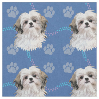 Artistic Shih Tzu 4 Fabric