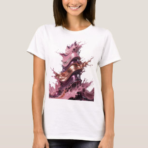 Artistic Silver ABSTRACT ART Artistic Motif T-Shirt