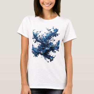 Artistic Silver ABSTRACT ART Custom Tee v2