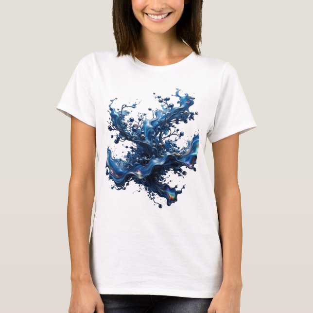 Artistic Silver ABSTRACT ART Custom Tee v2 (Front)