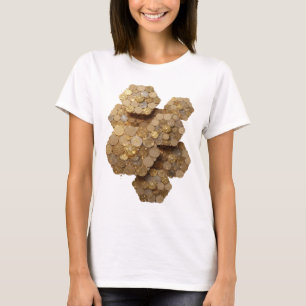 Artistic Silver ABSTRACT ART Statement Design T-Shirt