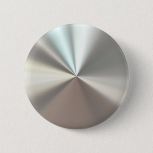 Artistic silver metal 6 cm round badge