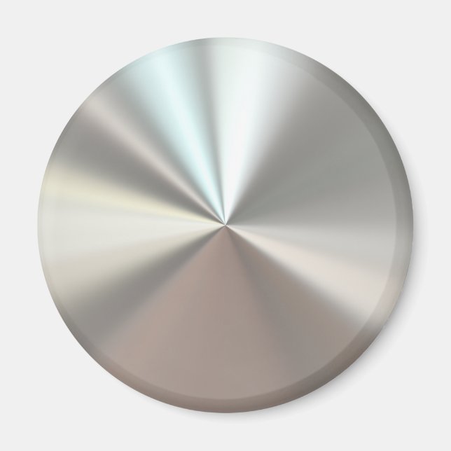 Artistic silver metal magnet (Front)