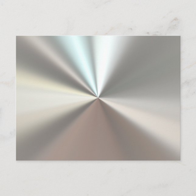 Artistic silver metal postcard (Front)