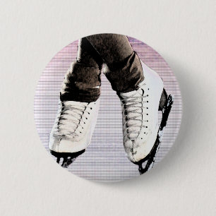 Artistic Skates 6 Cm Round Badge
