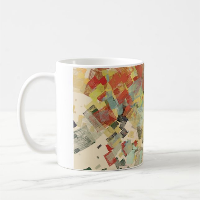 Artistic sketch material. Abstract geometric patte Coffee Mug (Left)