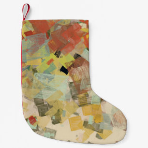 Artistic sketch material. Abstract geometric patte Small Christmas Stocking
