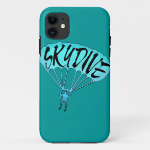 Artistic skydive fanatic blue fade iphone 5 case