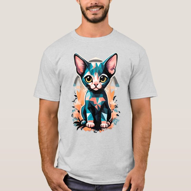 Artistic sphynx cat T-Shirt (Front)