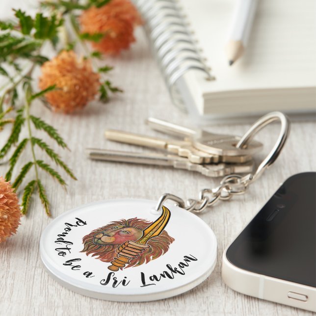 Artistic Sri Lanka Gifts Key Ring (Front Right)
