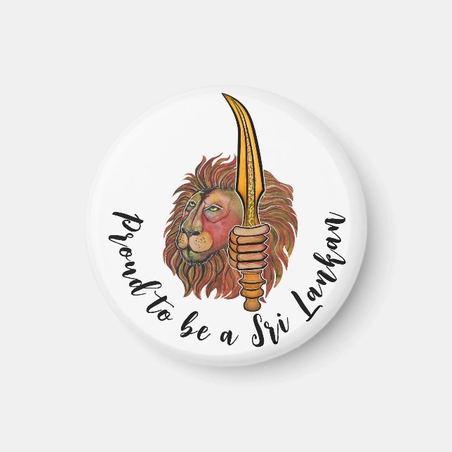 Artistic Sri Lankan Gifts Magnet (Front)