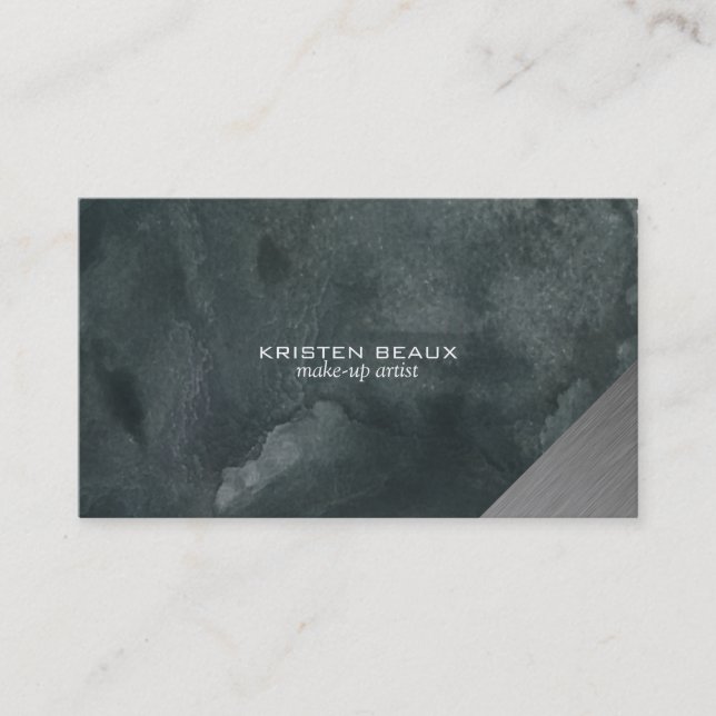 Artistic Steel Accent 5 Business Card (Front)