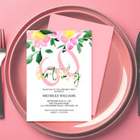 Artistic Summer Floral Watercolor Art Birthday