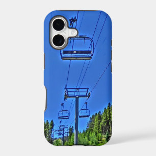 Artistic summer ski lift scenic iphone 5 case