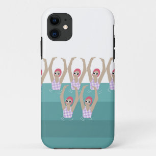 Artistic Swimmers   Artistic Swimming Illustration Case-Mate iPhone Case