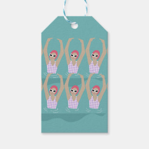 Artistic Swimmers Artistic Swimming Illustration Gift Tags