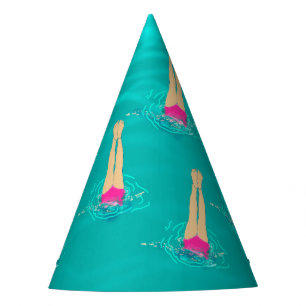 Artistic Swimmers - Swimming Under Water Party Hat