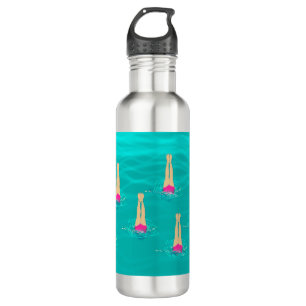 Artistic Swimmers Swimming Under Water Swim Party 710 Ml Water Bottle