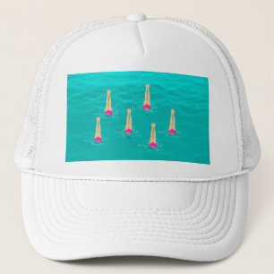 Artistic Swimmers - Swimming Under Water   Trucker Hat