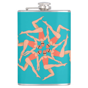 Artistic Swimmers - Synchronised Swimming   Hip Flask