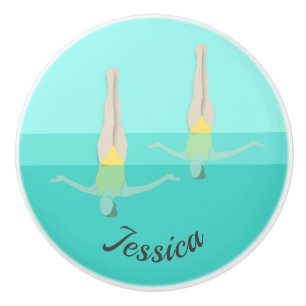 Artistic Swimming Ceramic Knob